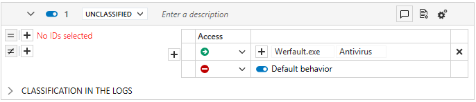 Example of a code injection rule