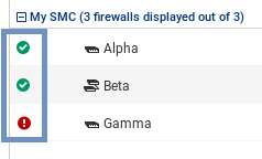 Connected firewall icon