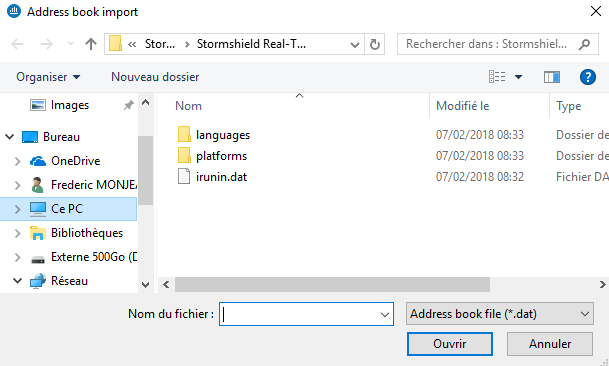 Description : C:\Users\frederic.monjean\MyCloud\Modifications\Guide\Real-RimeMonitor200\Figure5ImportCarnetAdresses.png