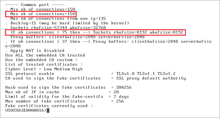 Commande tproxyd -s ssl